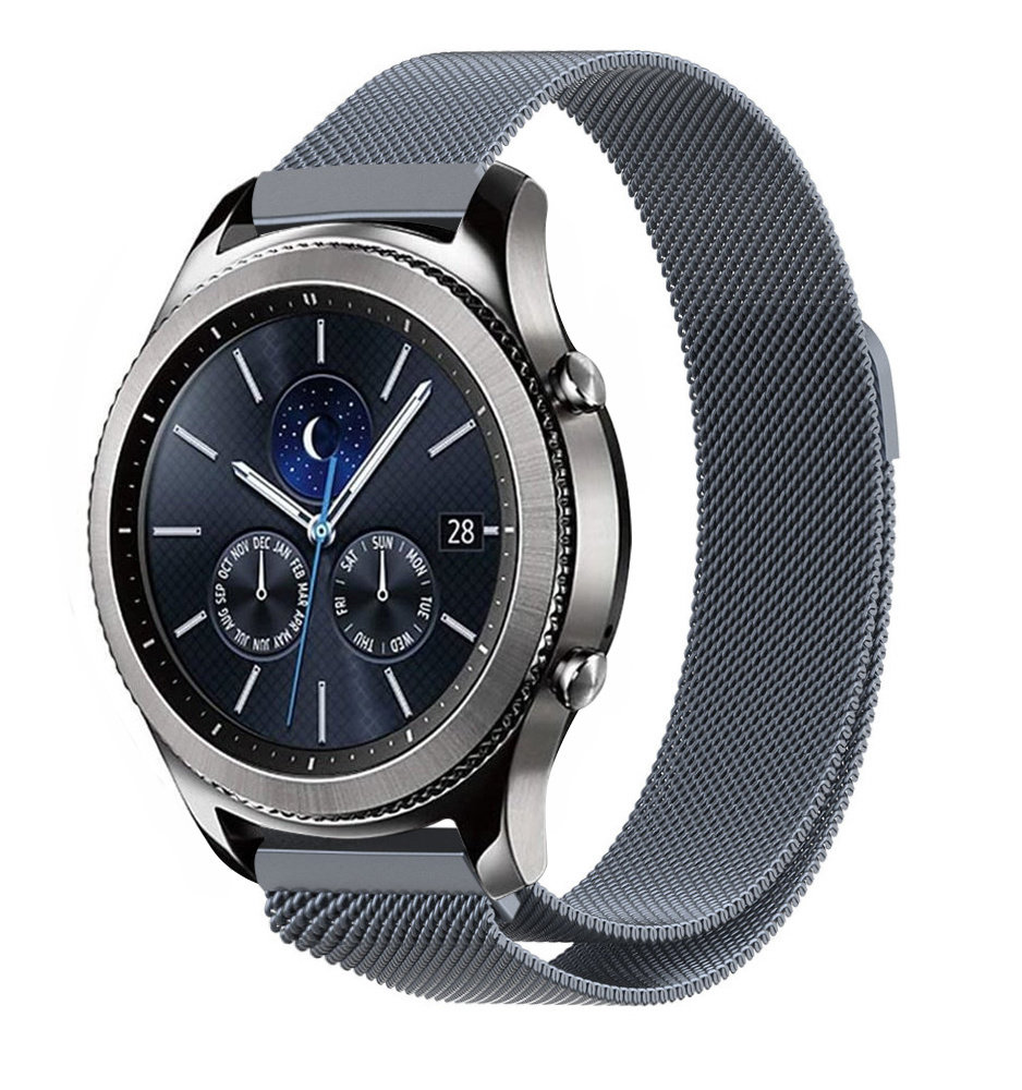 Strap-it Strap-it Correa milanese Samsung Gear S3 (gris espacial) Strap-it Strap-it Correa milanese Samsung Gear S3 (gris espacial)