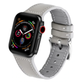Strap-it Correa cuero Apple Watch 8 (blanco/gris) Strap-it Correa cuero Apple Watch 8 (blanco/gris)