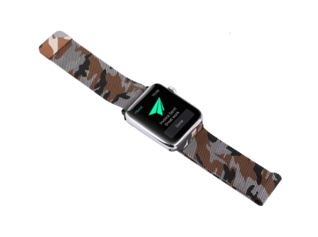 Strap-it Strap-it Correa milanesa Apple Watch 8 (marrón camuflaje) Strap-it Strap-it Correa milanesa Apple Watch 8 (marrón camuflaje)