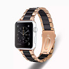 Strap-it Strap-it Correa acero cerámico Apple Watch 8 (oro rosa/negro) Strap-it Strap-it Correa acero cerámico Apple Watch 8 (oro rosa/negro)