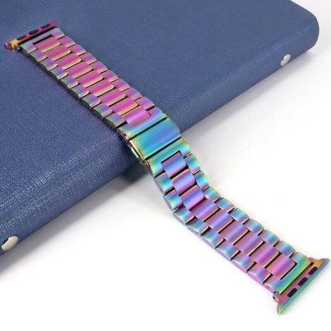 Strap-it Strap-it Correa acero Apple Watch 8 (arcoíris) Strap-it Strap-it Correa acero Apple Watch 8 (arcoíris)