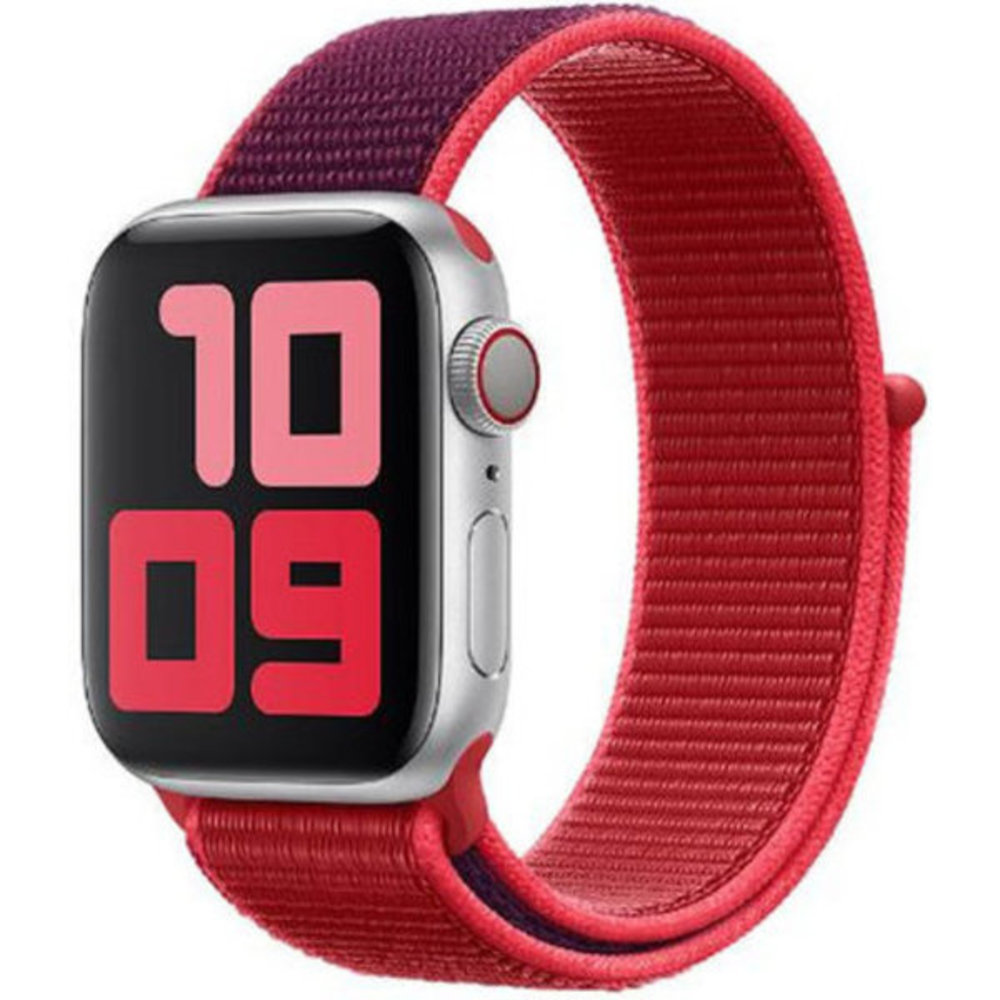 Strap-it Strap-it Correa nylon Apple Watch 8 (morado/rojo) Strap-it Strap-it Correa nylon Apple Watch 8 (morado/rojo)