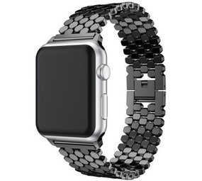 Strap-it Correa acero pez Apple Watch 8 (negra) Strap-it Correa acero pez Apple Watch 8 (negra)