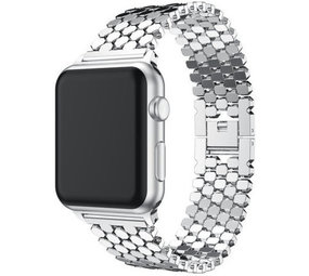 Strap-it Correa acero pez Apple Watch 8 (plata) Strap-it Correa acero pez Apple Watch 8 (plata)