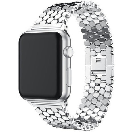 Strap-it Strap-it Correa acero pez Apple Watch 8 (plata) Strap-it Strap-it Correa acero pez Apple Watch 8 (plata)