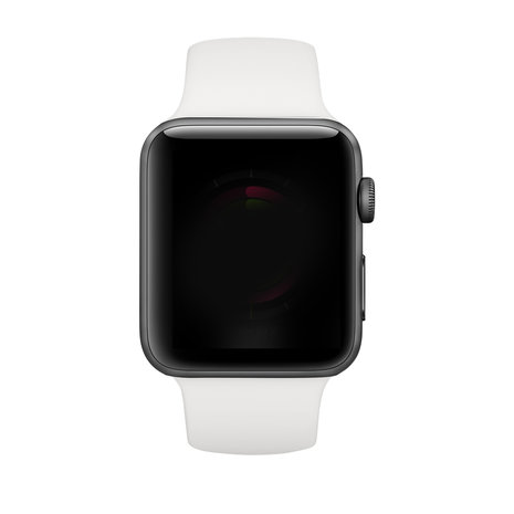 Strap-it Strap-it Correa silicona con hebilla Apple Watch 8 (blanco)