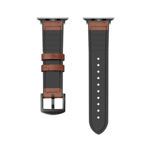 Strap-it Strap-it Correa cuero híbrida con hebilla Apple Watch 8 (marrón) Strap-it Strap-it Correa cuero híbrida con hebilla Apple Watch 8 (marrón)