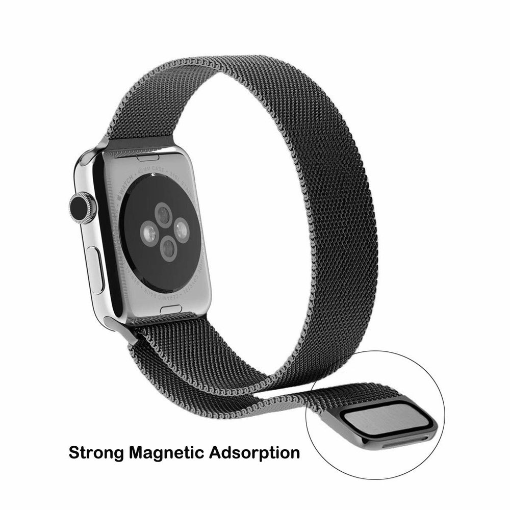Strap-it Strap-It Correa milanesa Apple Watch Ultra (negro) Strap-it Strap-It Correa milanesa Apple Watch Ultra (negro)