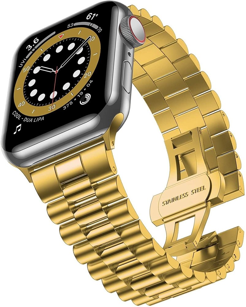 Strap-it Strap-It Correa acero presidencial Apple Watch Ultra (dorado) Strap-it Strap-It Correa acero presidencial Apple Watch Ultra (dorado)