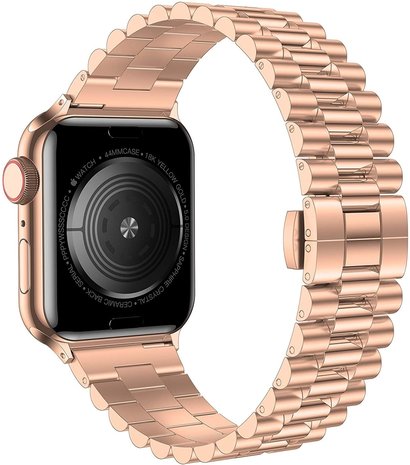 Strap-it Strap-It Correa acero presidencial Apple Watch Ultra (oro rosa) Strap-it Strap-It Correa acero presidencial Apple Watch Ultra (oro rosa)