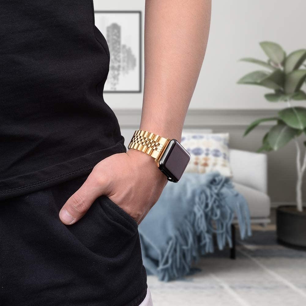 Strap-it Strap-It Correa acero Jubilee Apple Watch Ultra (dorado) Strap-it Strap-It Correa acero Jubilee Apple Watch Ultra (dorado)