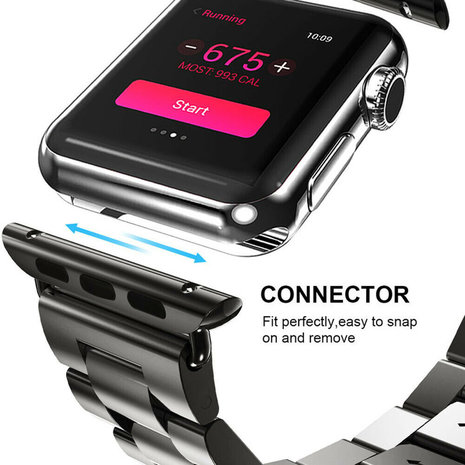 Strap-it Strap-It Correa acero Apple Watch Ultra (negra) Strap-it Strap-It Correa acero Apple Watch Ultra (negra)