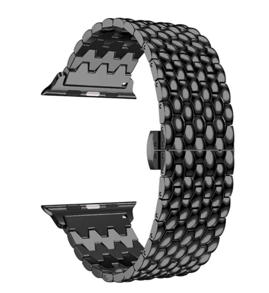 Strap-it Strap-It Correa acero dragón Apple Watch Ultra (negro) Strap-it Strap-It Correa acero dragón Apple Watch Ultra (negro)