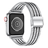 Strap-it Strap-It Correa acero inoxidable Apple Watch Ultra (plata/negro) Strap-it Strap-It Correa acero inoxidable Apple Watch Ultra (plata/negro)