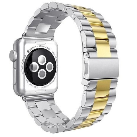 Strap-it Strap-It Correa acero Apple Watch Ultra (plata/oro) Strap-it Strap-It Correa acero Apple Watch Ultra (plata/oro)