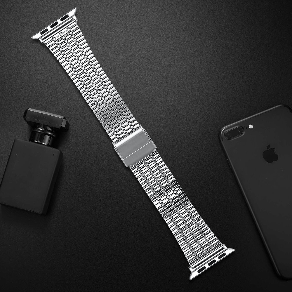 Strap-it Strap-It Correa acero inoxidable Apple Watch Ultra (plata) Strap-it Strap-It Correa acero inoxidable Apple Watch Ultra (plata)