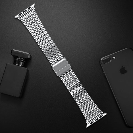 Strap-it Strap-It Correa acero inoxidable Apple Watch Ultra (plata) Strap-it Strap-It Correa acero inoxidable Apple Watch Ultra (plata)