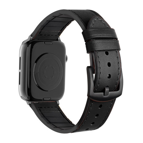 Strap-it Strap-It Correa cuero híbrida con hebilla Apple Watch Ultra (negro) Strap-it Strap-It Correa cuero híbrida con hebilla Apple Watch Ultra (negro)