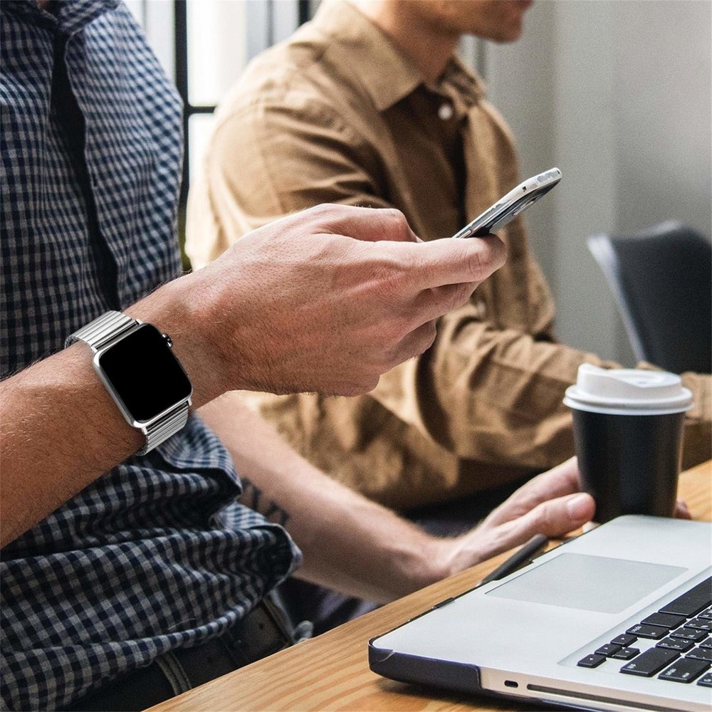 Strap-it Strap-It Correa acero elástica Apple Watch Ultra (plata) Strap-it Strap-It Correa acero elástica Apple Watch Ultra (plata)