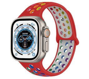 Strap-it Correa deportiva Apple Watch Ultra (rojo/vistoso) Strap-it Correa deportiva Apple Watch Ultra (rojo/vistoso)