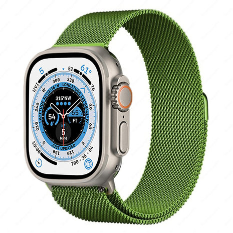 Strap-it Strap-It Correa milanesa Apple Watch Ultra (verde claro) Strap-it Strap-It Correa milanesa Apple Watch Ultra (verde claro)