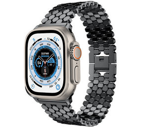 Strap-it Correa acero pez Apple Watch Ultra (negro) Strap-it Correa acero pez Apple Watch Ultra (negro)