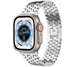 Strap-it Correa acero pez Apple Watch Ultra (plata) Strap-it Correa acero pez Apple Watch Ultra (plata)