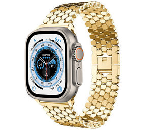Strap-it Correa acero pez Apple Watch Ultra (oro) Strap-it Correa acero pez Apple Watch Ultra (oro)