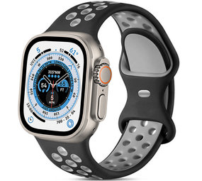 Apple watch gris con correa negra sale