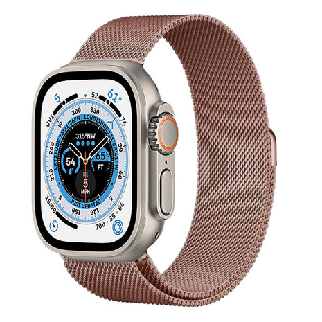Strap-it Strap-It Correa milanese Apple Watch Ultra (rosé) Strap-it Strap-It Correa milanese Apple Watch Ultra (rosé)