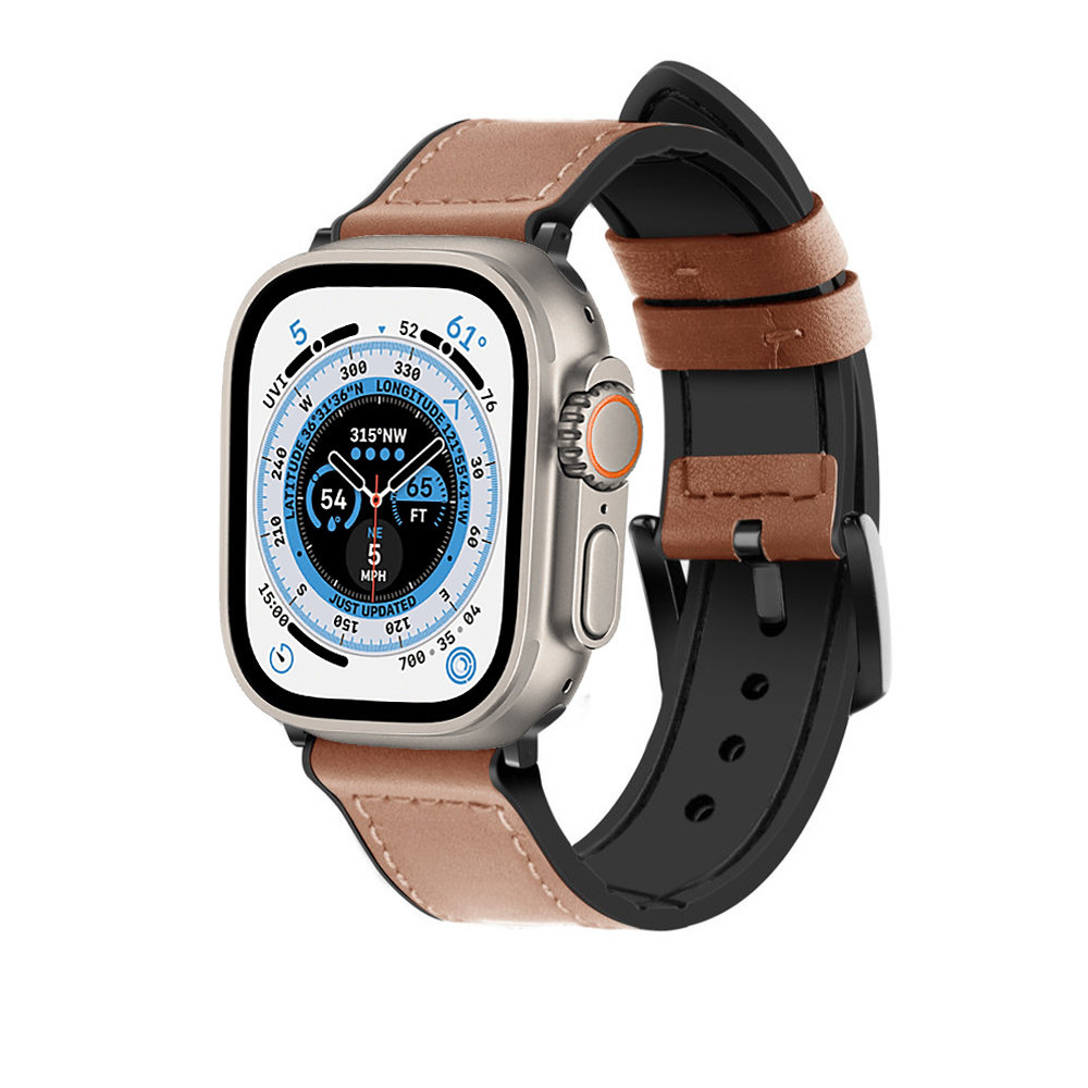 Strap-it Strap-It Correa cuero híbrida con hebilla Apple Watch Ultra (marrón) Strap-it Strap-It Correa cuero híbrida con hebilla Apple Watch Ultra (marrón)