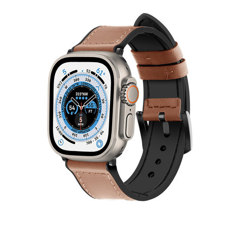 Strap-it Strap-It Correa cuero híbrida con hebilla Apple Watch Ultra (marrón) Strap-it Strap-It Correa cuero híbrida con hebilla Apple Watch Ultra (marrón)