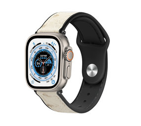 Strap-it Correa cuero híbrida Apple Watch Ultra (blanco arena) Strap-it Correa cuero híbrida Apple Watch Ultra (blanco arena)