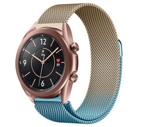 Strap-it Correa milanesa Samsung Galaxy Watch 3 41mm (azul/dorado) Strap-it Correa milanesa Samsung Galaxy Watch 3 41mm (azul/dorado)