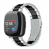 Strap-it Strap-it Correa acero Fitbit Versa 4 (plata/negro) Strap-it Strap-it Correa acero Fitbit Versa 4 (plata/negro)