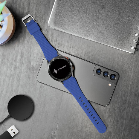 Correa De Silicona Para Relojes Deportivos - Smartwatch - Ancho 20mm -  Amazfit GTS - Color Azul