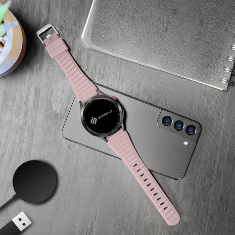 Correa silicona Huawei Band 8 (rosa) 