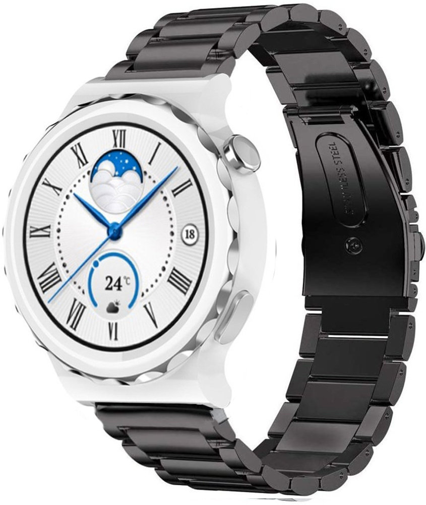 Strap-it Strap-It Correa titanio Huawei Watch GT 3 Pro 43mm (negro) Strap-it Strap-It Correa titanio Huawei Watch GT 3 Pro 43mm (negro)