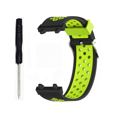 Correa deportiva Amazfit T-Rex 2 (negra/verde) 