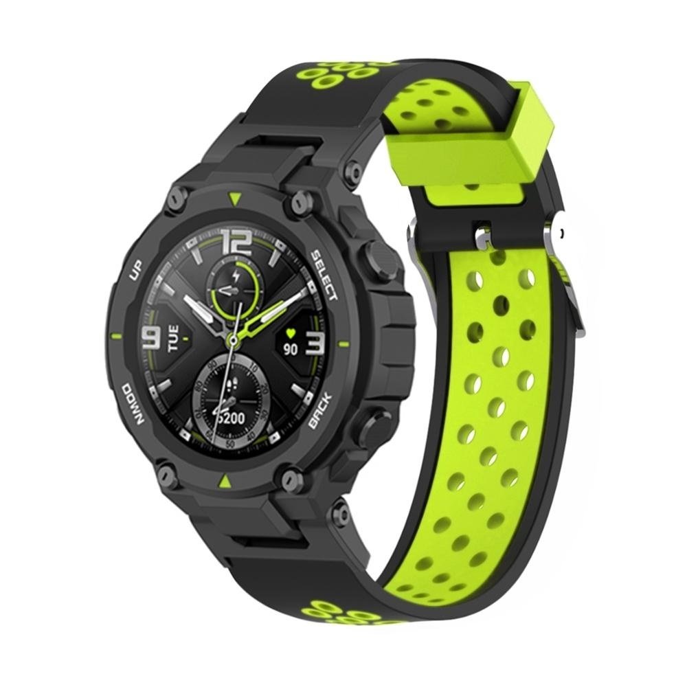 Strap-it Strap-It Correa deportiva Amazfit T-Rex (Pro) (negra/verde) Strap-it Strap-It Correa deportiva Amazfit T-Rex (Pro) (negra/verde)