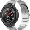 Strap-it Strap-It Correa acero Amazfit T-Rex (Pro) (plata) Strap-it Strap-It Correa acero Amazfit T-Rex (Pro) (plata)