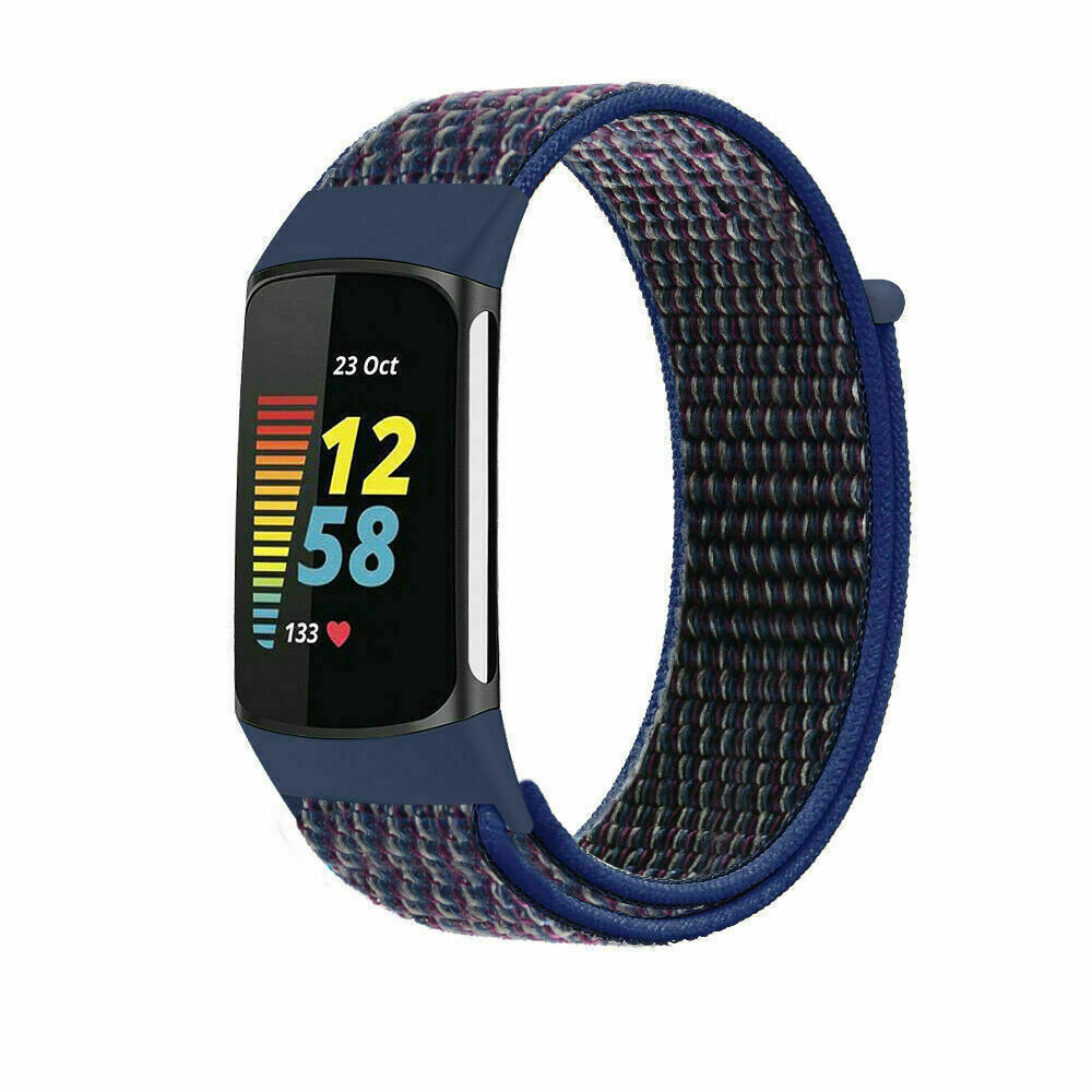Strap-it Strap-It Correa nylon Fitbit Charge 5 (azul índigo) Strap-it Strap-It Correa nylon Fitbit Charge 5 (azul índigo)