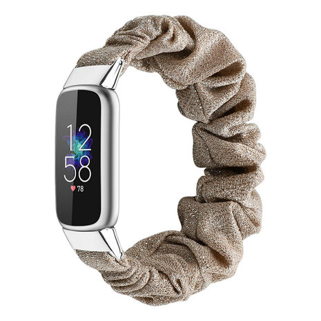 Strap-it Strap-It Correa Scrunchie Fitbit Luxe (dorado beige) Strap-it Strap-It Correa Scrunchie Fitbit Luxe (dorado beige)