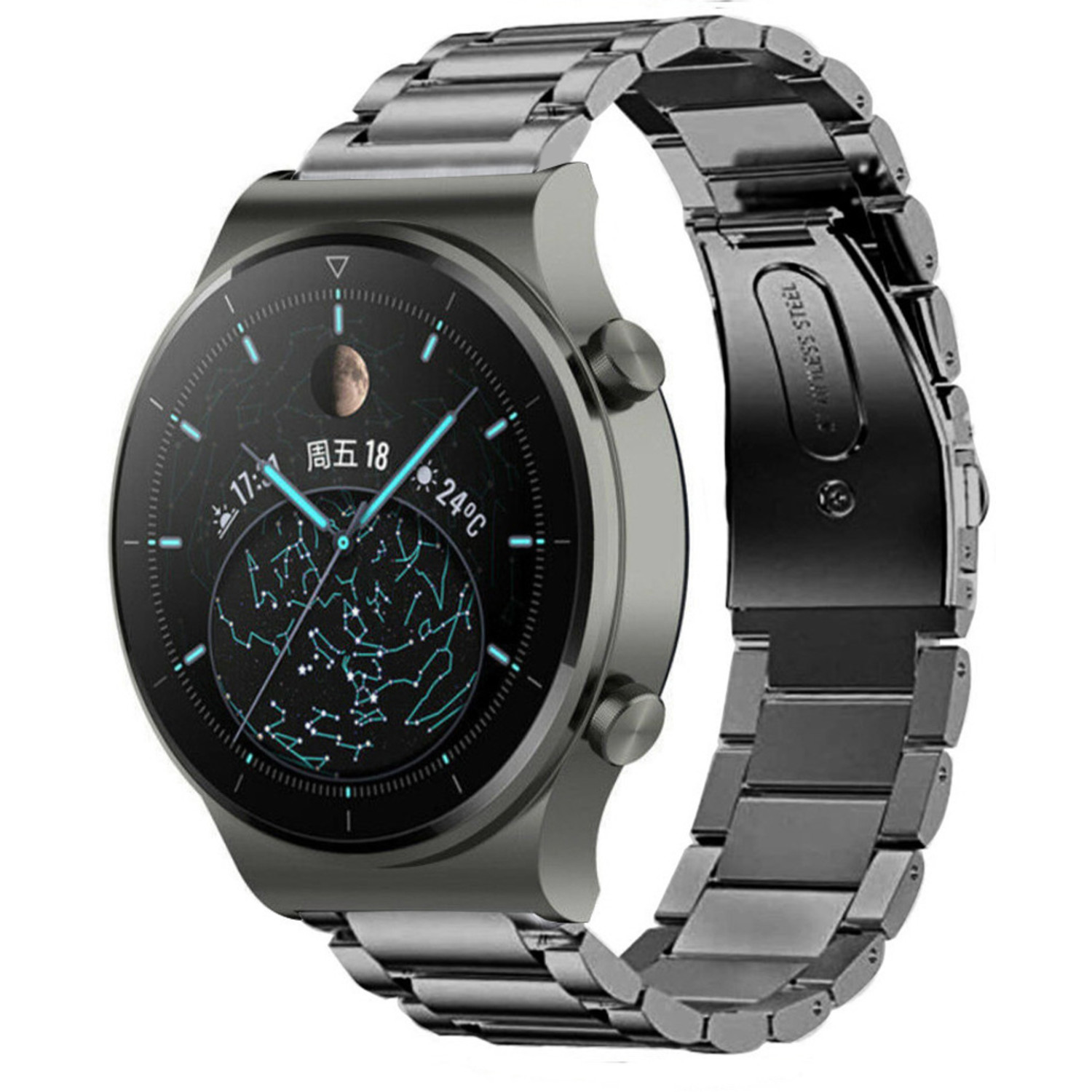 Correa titanio Huawei Watch GT 2 Pro (gris) 