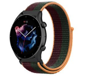 Strap-it Correa nylon Amazfit GTR 3 (cerezo oscuro) Strap-it Correa nylon Amazfit GTR 3 (cerezo oscuro)