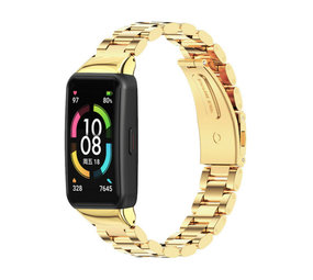 Strap-it Correa acero Honor Band 6 (dorado) Strap-it Correa acero Honor Band 6 (dorado)