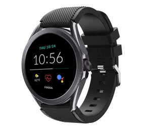 Strap-it Correa silicona Fossil Gen 5e 44mm (negra)