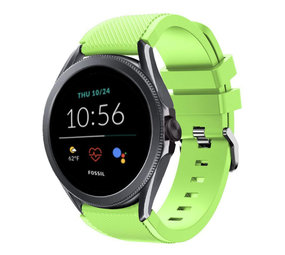 Strap-it Correa silicona Fossil Gen 5e 44mm (verde claro)