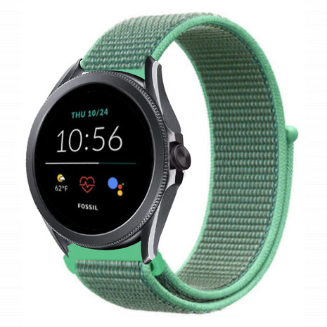 Strap-it Strap-it Correa nylon Fossil Gen 5e 44mm (menta) Strap-it Strap-it Correa nylon Fossil Gen 5e 44mm (menta)