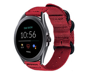 Strap-it Correa nylon con hebilla Fossil Gen 5e 44mm (rojo) Strap-it Correa nylon con hebilla Fossil Gen 5e 44mm (rojo)